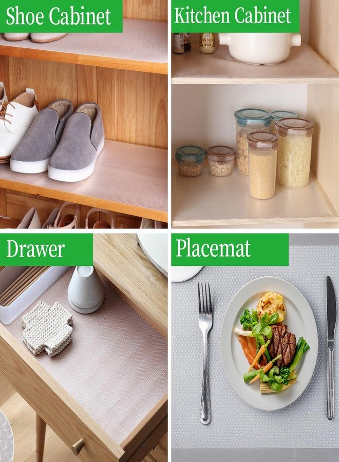 Zindoo Non-Slip Transparent Kitchen Drawer Liner Protection EVA Non-Adhesive Customisable Anti-Bacterial Waterproof for Drawer Fridge Cupboard Shelf Sink 30 x 150 cm - Image 5